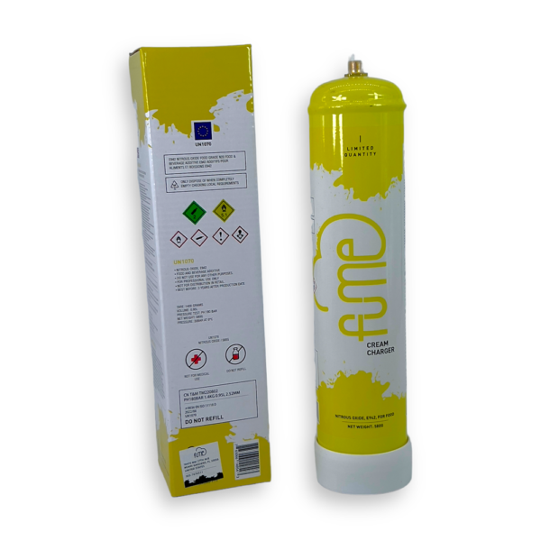 FUME 580G YELLOW CREAM CHARGER - Image 2