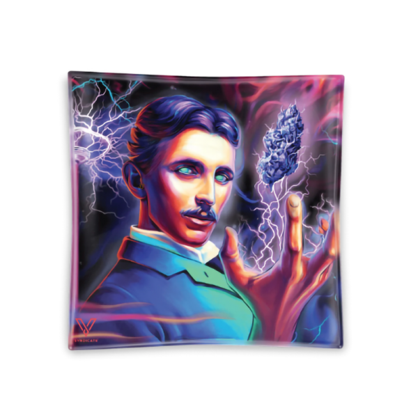 BLAZIN GLASS ASHTRAY - HIGH VOLTAGE