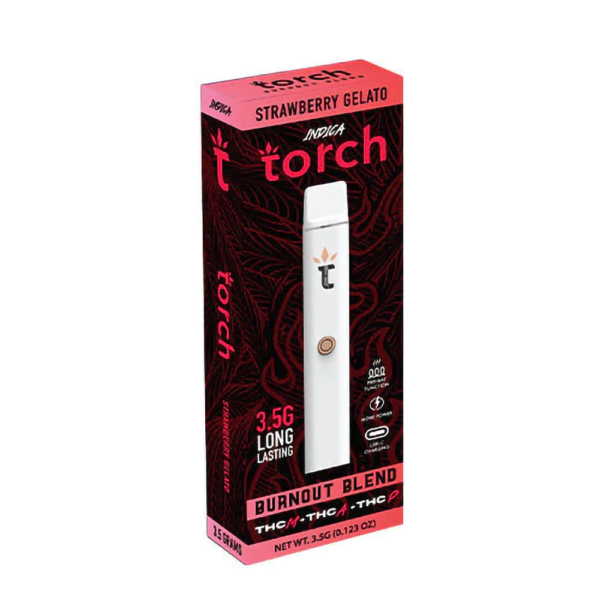 TORCH BURN OUT BLEND 3.5G DISPOSABLE INDICA - STRAW GELATO