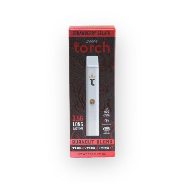 TORCH BURN OUT BLEND 3.5G DISPOSABLE INDICA - STRAW GELATO - Image 2