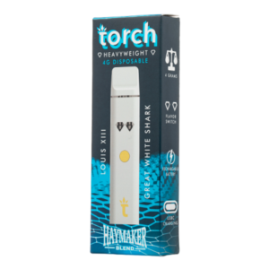 TORCH HEAVY WEIGHT BLEND 4G DISPOSABLE  INDICA – LOUIS XIIIxGREAT  WHITE SHARK