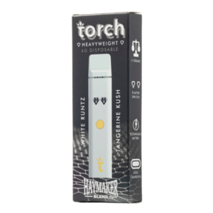 TORCH HEAVY WEIGHT BLEND 4G DISPOSABLE INDICA – WHITE RUNTZxTANGERINE KUSH