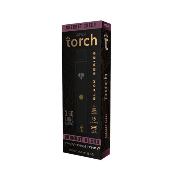 TORCH BURN OUT BLACK BLEND 3.5G DISPOSABLE INDICA - SHERBET QUEEN