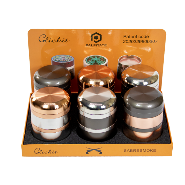 CLICKIT METAL GRINDER W/ 5 LAYERS
