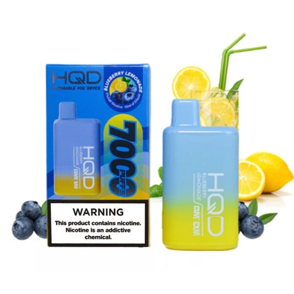 HQD CUVIE BAR 5% NIC DISPOSABLE - BLUEBERRY LEMONADE