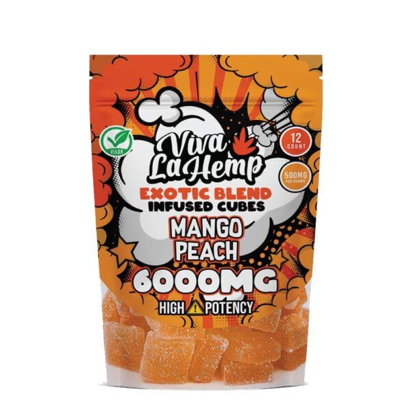 VIVA LA HEMP EXOTIC BLEND 6000MG 12CT GUMMIES - ORANGE PINEAPPLE MANGO
