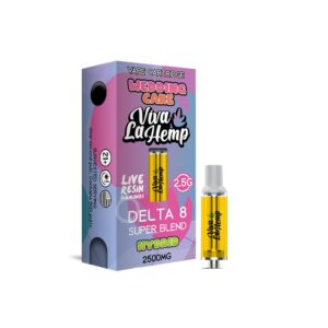 VIVA LA HEMP D8 SUPER BLEND 2500 CARTRIDGE HYBRID – WEDDING CAKE