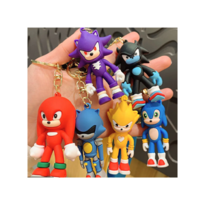 CHARACTERS’ KEYCHAIN W/ SILICON  HANDLE – ASSORTED DESIGNS