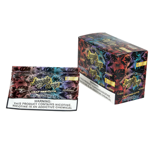 JUNGLE DRIP LEAF PRECUT 5/PK CIGAR WRAPS - NOCTURNAL