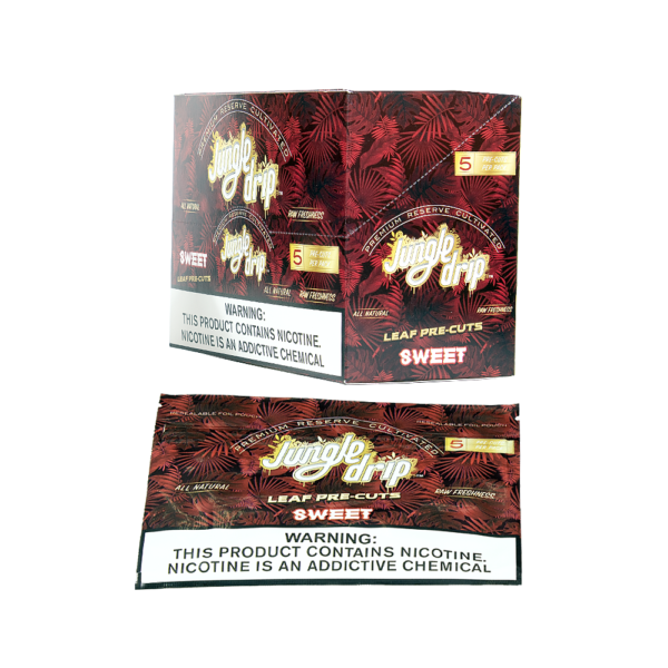 JUNGLE DRIP LEAF PRECUT 5/PK CIGAR WRAPS - SWEET