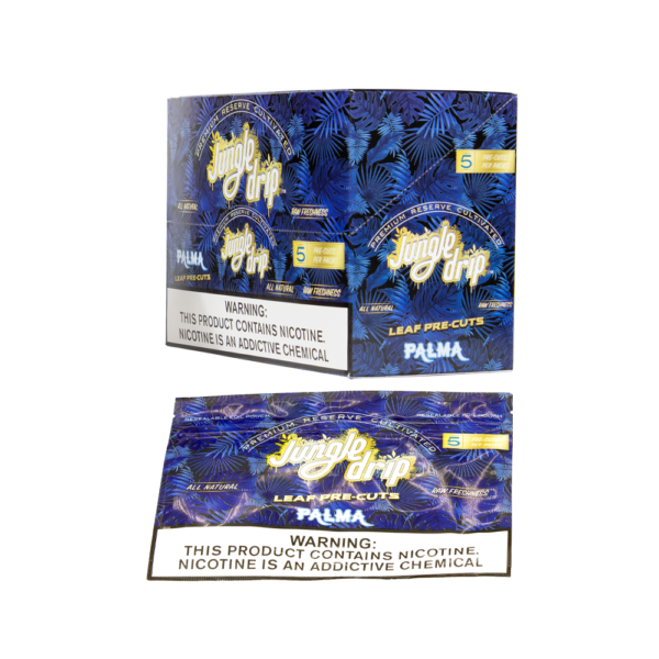 JUNGLE DRIP LEAF PRECUT 5/PK CIGAR WRAPS - PALMA