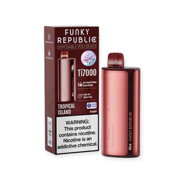 FUNKY REPUBLIC 5% 7000 PUFFS DISPOSABLE - TROPICAL ISLAND