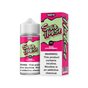 SOUR HOUSE 100ML JUICE 0MG – SOUR STRAWBERRY