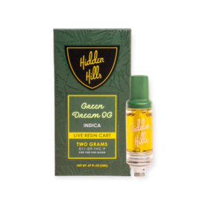 HIDDEN HILLS BLEND D11/D9/THCP LIVE RESIN 2G CARTRIDGE INDICA – VERDE DREAM OG