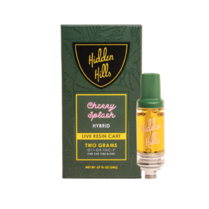 HIDDEN HILLS BLEND D11/D9/THCP LIVE RESIN 2G CARTRIDGE HYBRID – CHERRY SPLASH