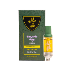 HIDDEN HILLS BLEND D11/D9/THCP LIVE RESIN 2G CARTRIDGE HYBRID – PINK ZNAPPLE