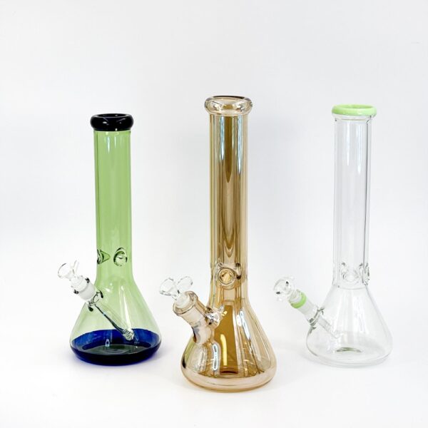 WATER PIPE 13" CLEAR GLASS