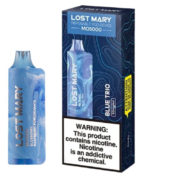 LOST MARY MO5000 5% NIC DISPOSABLE - BLUE TRIO