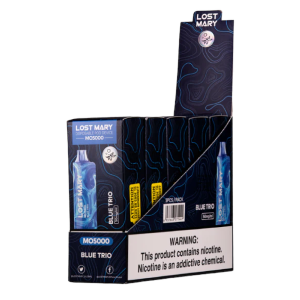 LOST MARY MO5000 5% NIC DISPOSABLE - BLUE TRIO - Image 2