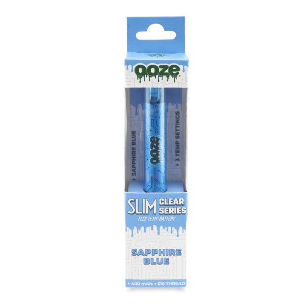 OOZE SLIM CLEAR SERIES BATTERY -SAPPHIRE BLUE