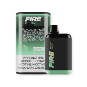 FIRE XL 5% NIC 6000 PUFFS DISPOSABLE – WHITE PEACH MOJITO
