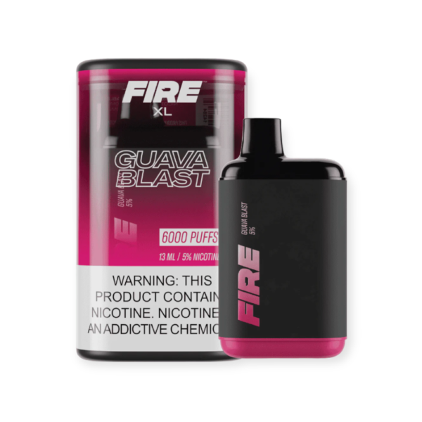 FIRE XL 5% NIC 6000 PUFFS DISPOSABLE - GUAVA BLAST