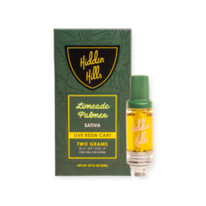 HIDDEN HILLS BLEND D11/D9/THCP LIVE RESIN 2G CARTRIDGE SATIVA – LIMEAID PALMER