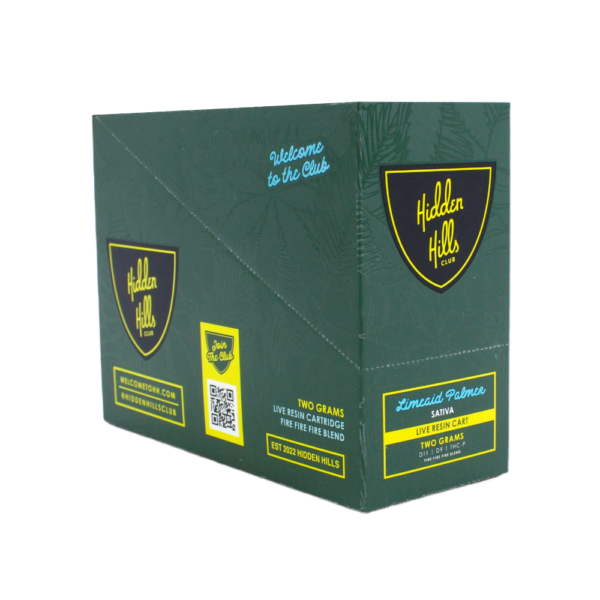 HIDDEN HILLS BLEND D11/D9/THCP LIVE RESIN 2G CARTRIDGE SATIVA - LIMEAID PALMER - Image 2