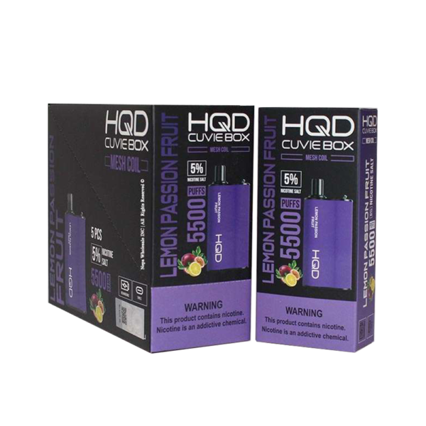 HQD CUVIE BOX 5% DISPOSABLE - LEMON PASSION FRUIT