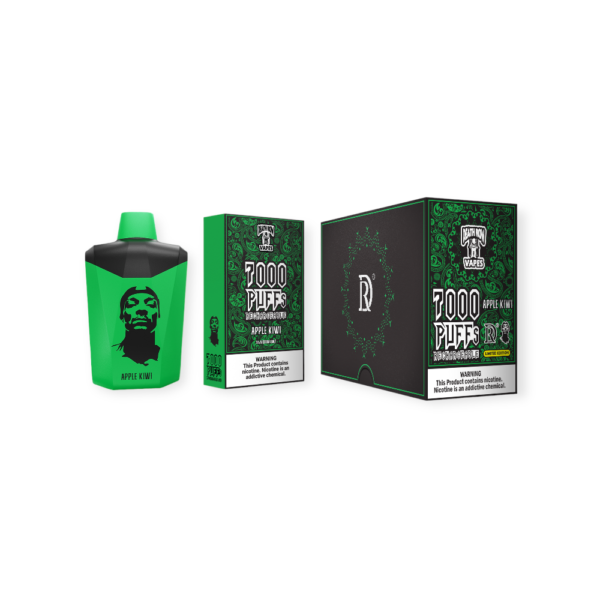 DEATHROW 5% 7000 PUFFS DISPOSABLE - APPLE KIWI
