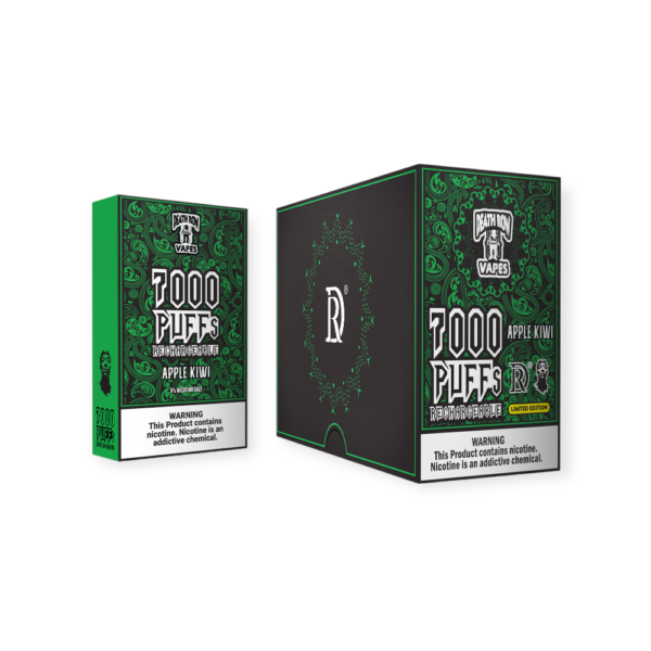 DEATHROW 5% 7000 PUFFS DISPOSABLE - APPLE KIWI - Image 2