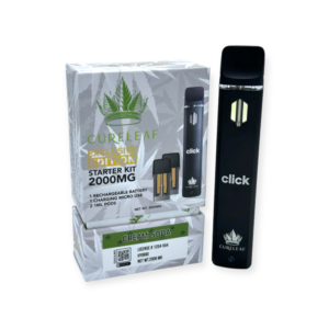 CURELEAF D8 THC 2000MG POD STARTER KIT HYBRID – CREAM ODA