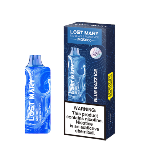 LOST MARY MO5000 5% NIC DISPOSABLE - BLUE RAZZ ICE
