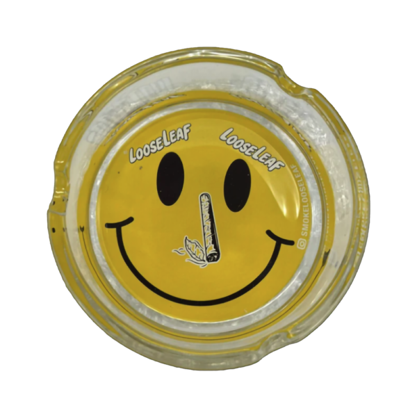 LOOSE LEAF GLASS ASHTRAY
