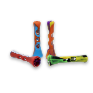 SILICONE ONE HITTER W/ GLASS SL144