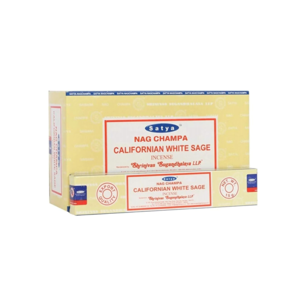 NAG CHAMPA SATYA INCENSE - CALIFORNIAN WHITE SAGE