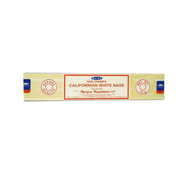 NAG CHAMPA SATYA INCENSE - CALIFORNIAN WHITE SAGE - Image 3