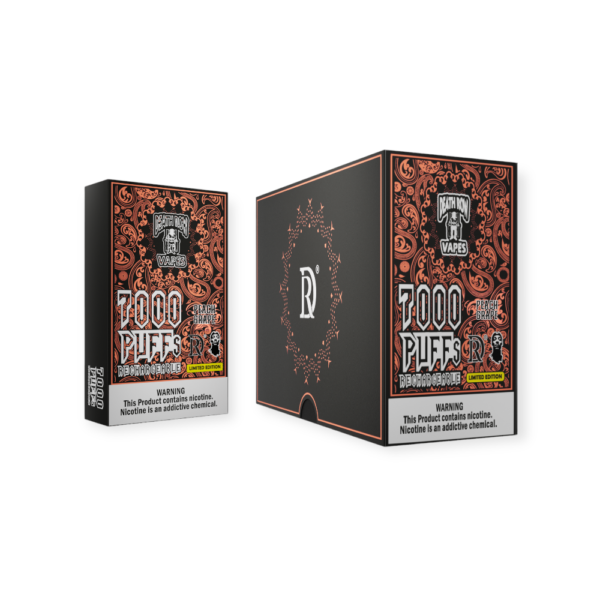 DEATHROW 5% 7000 PUFFS DISPOSABLE - PEACH  GRAPE