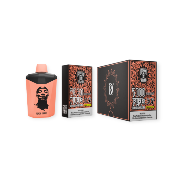 DEATHROW 5% 7000 PUFFS DISPOSABLE - PEACH  GRAPE - Image 2