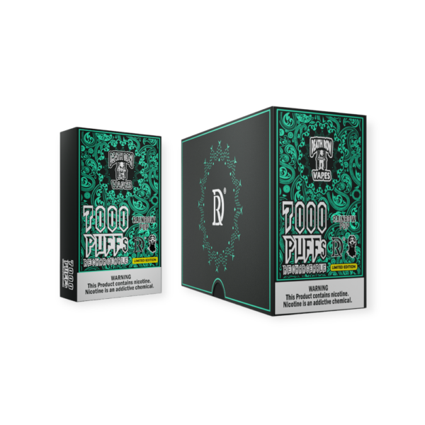 DEATHROW 5% 7000 PUFFS DISPOSABLE - RAINBOW POP - Image 2