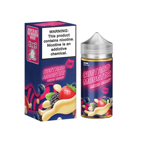 CUSTARD MONSTER 100ML JUICE 6MG  - MIXED BERRY