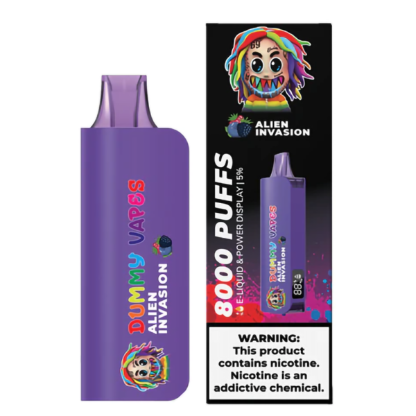 DUMMY 5% NIC 8000PUFFS DISPOSABLE - ALIEN INVASION