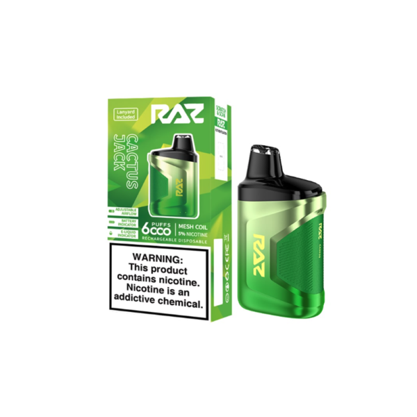 RAZ 5% NIC 6000PUFFS DISPOSABLE - CACTUS JACK