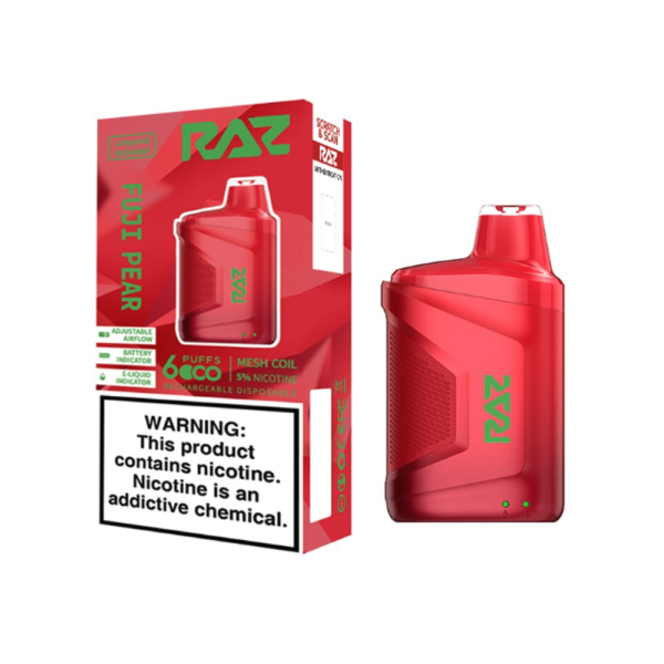 RAZ 5% NIC 6000PUFFS DISPOSABLE - FUJI PEAR