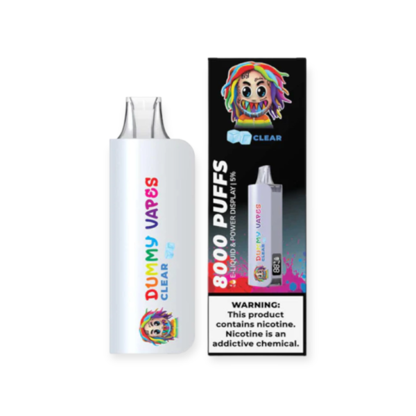 DUMMY 5% NIC 8000PUFFS DISPOSABLE - CLEAR