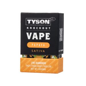 TYSON LIVE DIAMONDS 3G KNOCKOUT DISPOSABLE SATIVA – PAPAYA