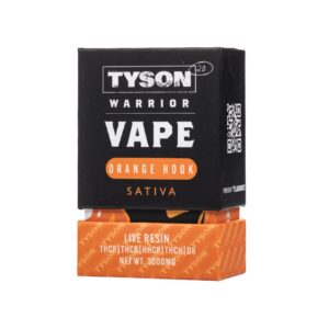 TYSON LIVE RESINS 3G WARRIOR DISPOSABLE SATIVA – ORANGE HOOK