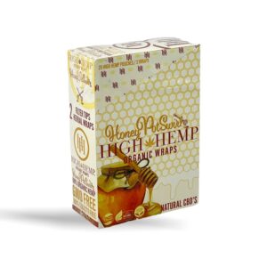 HIGH HEMP ORGANIC 2PK FILTER TIP WRAP – HONEY POTSWIRL