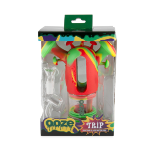 OOZE TRIP SILICON/GLASS WATER PIPE – RASTA