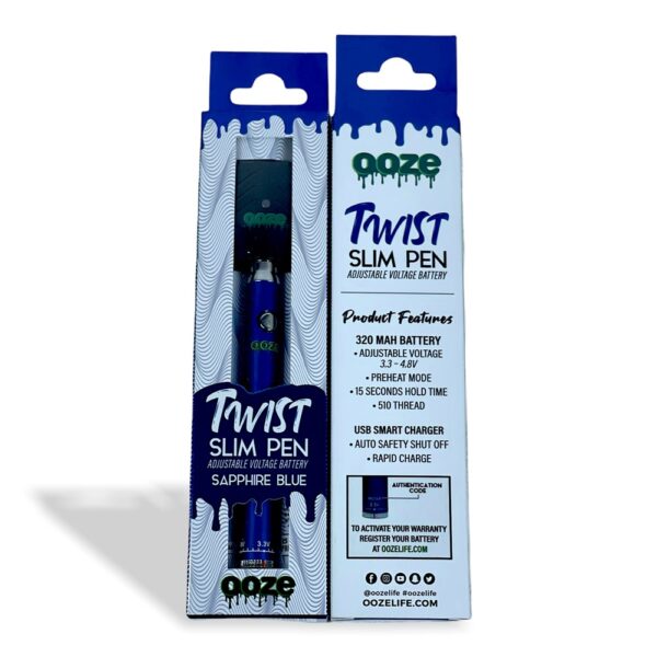 OOZE TWIST SLIM PEN - SAPPHIRE BLUE - Image 2